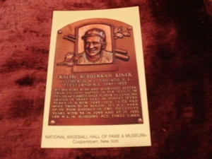 Postal RALPH KINER HOF Salón de la Fama PIRATAS - Imagen 1 de 1
