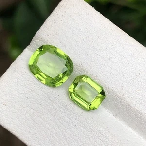 Piedras preciosas sueltas de peridoto natural verde natural raro de 3,80 quilates de Pakistán - Imagen 1 de 12