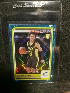 2023-24 Panini NBA Hoops Basketball Hyper Blue Parallel #271 Keyonte George RC - Picture 1 of 1