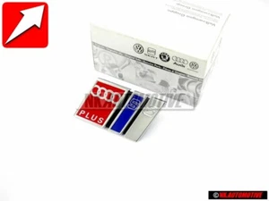 Genuine Audi S6 PLUS Front Grill Badge Emblem Chrome Blue Red - 4A5853736D 2ZZ - Picture 1 of 6