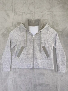 Athleta Victory Primaloft Jacke Damen L grau Reißverschluss Fleecefutter Kragen Kapuze - Bild 1 von 14