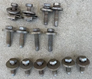 LINCOLN CONTINENTAL FRONT BUMPER BRACKETS NUTS BOLTS WASHERS 66-67 1966-1967 - Picture 1 of 11