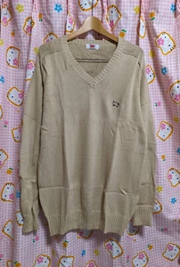 ^_^ Japan choolGirl Sweater. Excellent Cond. Size L~LL. Beige - Picture 1 of 8