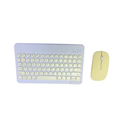 Bluetooth keyboard mouse suit mute Rechargeable Portable for iOS Windows Android - Image 1 of 4