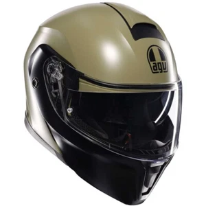 Casco modulare Agv Streetmodular Mono Green Matt Black helmet TAGLIA M - Foto 1 di 3