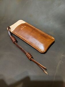 Buck 110 folding hunter leather sheath made for buck 110 / knife case 