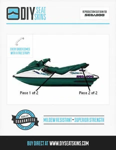 GTS GTI GTX SEA DOO -ANY COLOR- Seat Skin Cover 96 97 98 99 00 01 -100% USA MADE - Bild 1 von 1