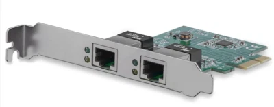 StarTech.com Dual Port PCIe Network Card - Low Profile - RJ45 Port - Realtek RTL - Image 1 of 3