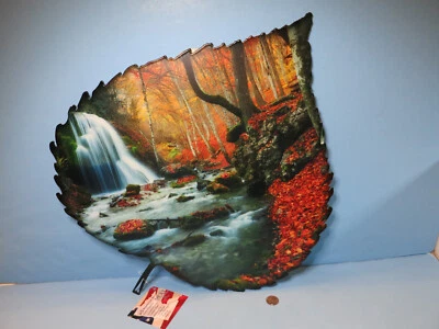 Arte de pared de acero serenidad hoja de álamo decoración de Next Innovations-TAMAÑO MEDIANO-Nuevo Foto 1 de 2