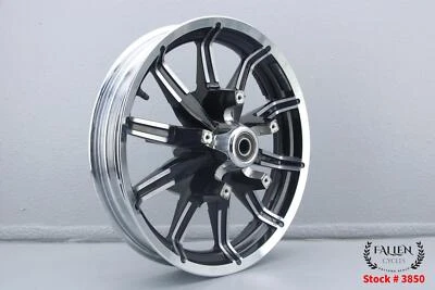 2015 Harley Electra Glide 17 дюймов x 3,00 дюйма передний обод колеса рабочее колесо 25 мм ABS ХРОМ - Изображение 1 из 4