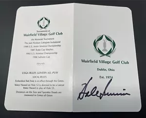 Hale Irwin Signed Memorial Tournament Scorecard Muirfield AUTO 2007 Winner - Picture 1 of 1