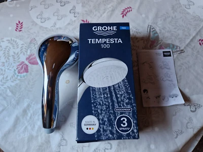 Grohe Handbrause Duschkopf Tempesta 100 Chrom 3 Strahlarten 28261002 WIE NEU - Bild 1 von 4