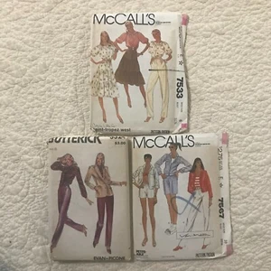 Vintage Simplicity and Butterick Womens Seperates Pattern Lot of 3 Uncut - Picture 1 of 8