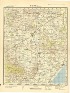 Mapa topográfico militar soviético ruso - DYBVAD (Dinamarca), 1:50 000, edición 1961 - Imagen 1 de 5