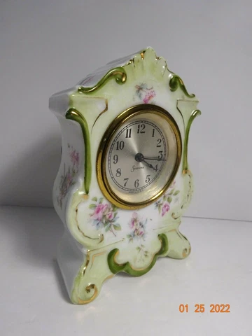 Antique Sessions 1900's Windup Alarm Clock Porcelain Collectible Cover