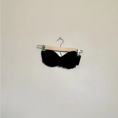 VENDA! Sutiã Wonderbra Cetim Rendado Preto Tamanho 34B Excelente Estado Usado - Imagem 1 de 4