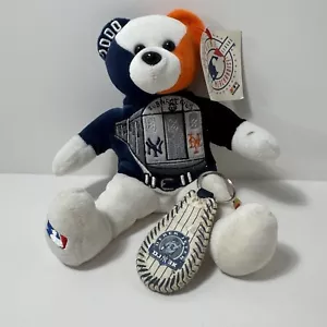 Vtg Y2K Subway Baseball World Series Team Bear & Derek Jeter Keychain Yankees - Picture 1 of 9