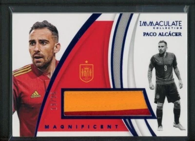 2021 PACO ALCACER 19/25 PATCH PANINI IMMACULATE COLLECTION MAGNIFICENT - Image 1 of 2