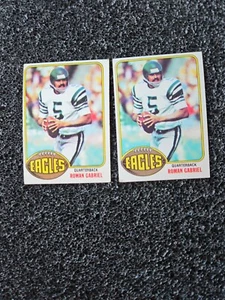 1976 Topps Roman Gabriel #145 Philadelphia Eagles Lot Of 2 - Bild 1 von 2