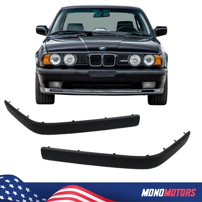 JUEGO MOLDURAS PARACHOQUES DELANTERO BMW E34 1988-94 ENTREGA GRATUITA 3-5 DÍAS Foto 1 de 4