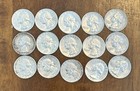 (Lot of 15) Washington 90% Silver Quarter Dollar Coins 1962 - 1964 25C