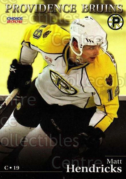 2007-08 Providence Bruins #4 Matt Hendricks - Image 1 of 1