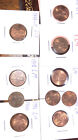 Error Coin Lot Off Center 1990-1999 Us Cent 10-Pack