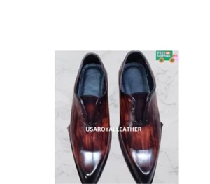 Stilvolle elegante Herren Lederschuhe zeitloser Stil für jeden Anlass für handgefertigte - Bild 1 von 4