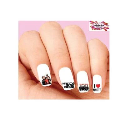 HANDMADE Waterslide Nail Decals Set of 20 - NKOTB New Kids On The Block Assorted