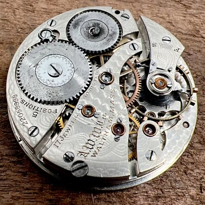 Механизм для карманных часов 1918 Waltham 16s 17j класс 642 модель 1908 1 из 2 - Изображение 1 из 4