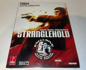 John Woo Stranglehold Video Game Strategy Guide Prima W/ Movie Poster NEW - Foto 1 di 3