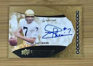RARO /25 -2014 UD Exquisita Colección JOE THEISMANN En Tarjeta Automática - Notre Dame - Imagen 1 de 2