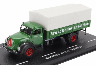 MODELLINO CAMION STATICO MAGIRUS DEUTZ TLF-16 MERCUR TELONATO TRUCK 1956 1/87 - Immagine 1 di 4