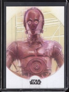 BOB STEVLIC 2021 TOPPS STAR WARS THE MANDALORIAN SKETCH C-3PO DROID