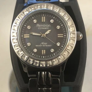 Armitron Now Ceramic Watch NEW BATTERY - Picture 1 of 9