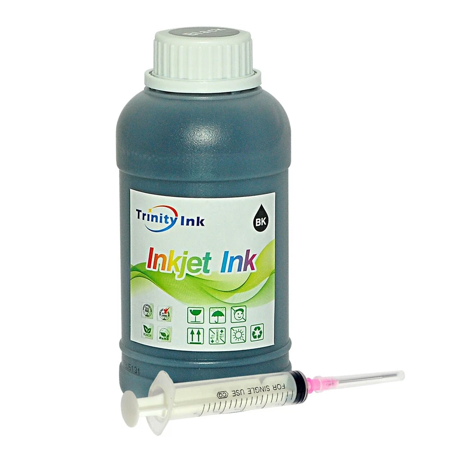 250ml PREMIUM BLACK BULK DYE-BASED REFILL INK FOR HP LEXMARK DELL CANON and more - Image 1 of 1