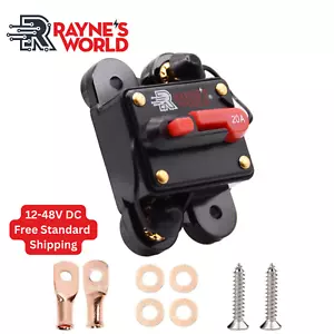 20A-300A Amp Waterproof Circuit Breaker Auto/Marine/Solar 12-48V DC Manual Reset - Picture 1 of 32