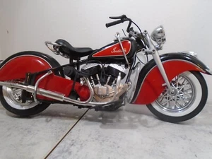 1948 Indian Motorcycle Model Red/Black 1:6 Scale IMMI 1998 Used 'As IS" - Picture 1 of 18