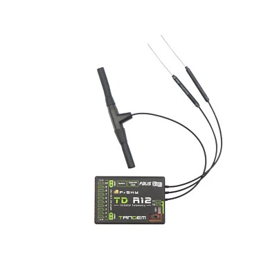 FrSky 2.4GHz&900MHz TD R12 Receiver 12 Channel Ports For radio communications - Image 1 of 4