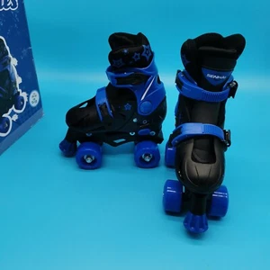 Senhai Kids Blue 4 Adjustable Sizes Skates 54x32mm  Size 11-13 Eur 39-32 - Picture 1 of 11