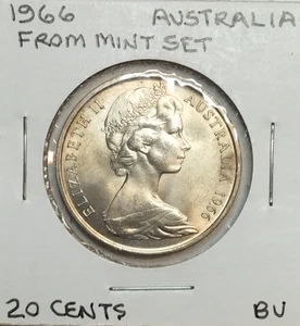Moneda de 20 centavos Australia 1966 sin circular primer año emisión ornitorrinco - Imagen 1 de 2