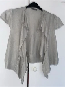 Per Una Marks & Spencers Cardigan Size 14 Short Sleeved Ties - Picture 1 of 9