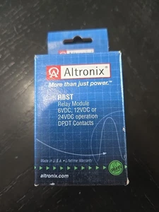 Altronix Relay Module, 6/12/24VDC, DPDT Contacts Designed F/Continuous Duty RBST - Picture 1 of 1