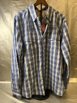Simms Shirt Mens Large Birch Plaid Big Sky Long Sleeve Fishing UPF50 Protect NWT - Image 1 of 4