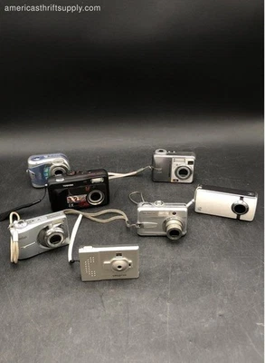 Lote de cámaras compacta Vivitar Toshiba Kodak EasyShare C340 y más Foto 1 de 4