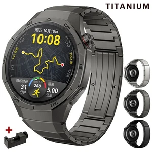 Correa de metal de titanio para Huawei Watch GT 6 5 Pro GT4 GT3 2e 46 mm Watch 5 4 46 mm - Imagen 1 de 14