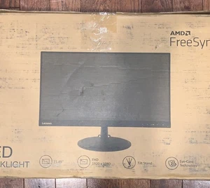 Lenovo 21.45” FHD LED Monitor AMD FreeSync 75Hz HDMI VGA New in Box - Picture 1 of 7