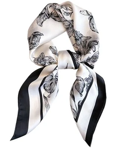Hair Bandanas Scarf Women Lightweight Silk Satin Head Scarves Sleeping - Picture 1 of 6