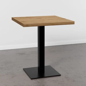 Bistrotisch 80x80 cm | Eiche Rom Natur | Gusseisen Gestell - Bild 1 von 4