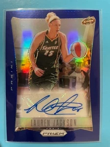 Lauren Jackson – 2024 Prizm WNBA Throwback Signatures #TB-LJ Blue parallel 09/75 - Imagen 1 de 2